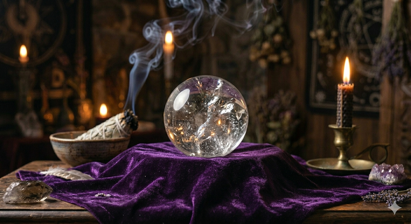 Clear Quartz Oracle Sphere